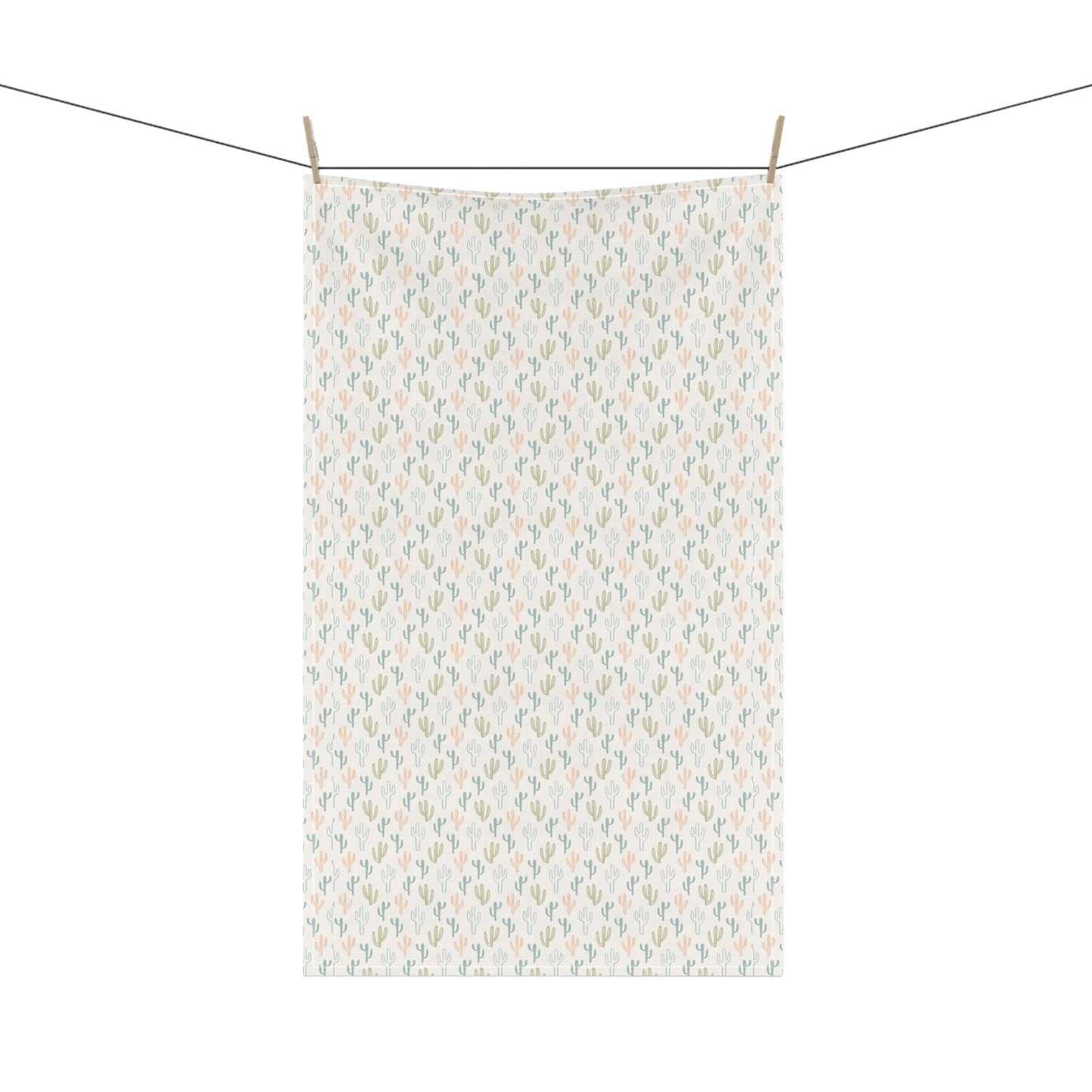Cactus Print Tea Towels, Western Decor, Natural Cotton Dish Towels, Gift for Home, Rustic Farmhouse Style