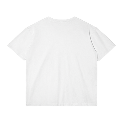 HEAR Streetwear Tee White Cotton T Shirt Classic Fit 180 GSM DTG Print